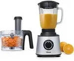 Tristar MX-4823 K&uuml;chenmaschine, 1,5 l, Schwarz, Edelstahl, Transparent, Drehregler,