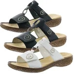Rieker V69N2 Damen Schuhe Pantoletten Clogs, Gr&ouml;&szlig;e:38 EU, Farbe:Blau - Blau - 38