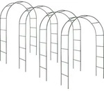 tectake&reg; 4er-Set Rosenbogen aus Stahl 140 x 40 x 240 cm - Gr&uuml;n
