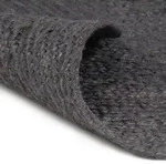 vidaXL Teppich Handgefertigt Jute Rund 120 cm Dunkelgrau - Grau