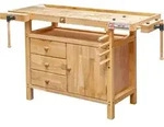 Holzmann Hobelbank WB138C inkl. 4 Bankhaken und Haltest&auml;be