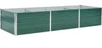 vidaXL Garten-Hochbeet Verzinkter Stahl 240x80x45 cm Gr&uuml;n - Gr&uuml;n