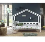 Dallas 1 Hausbett mit seitlicher Umrandung 90 x 200 cm Liegefl&auml;che, Wei&szlig; -...