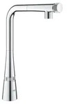 GROHE Zedra Smart Control, Ziehen, Chrom, Digital, Einzelbild, 140&deg; - Silber
