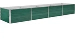 vidaXL Garten-Hochbeet Verzinkter Stahl 320x80x45 cm Gr&uuml;n - Gr&uuml;n