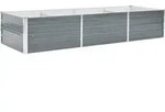 vidaXL Garten-Hochbeet Verzinkter Stahl 240x80x45 cm Grau - Grau