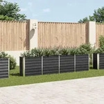 vidaXL Hochbeet 320 x 40 x 77 cm Verzinkter Stahl Anthrazit - Grau