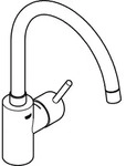 GROHE 32661DC3, Waschbecken - Silber