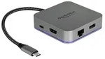 USB Type-C Dockingstation f&uuml;r Mobilger&auml;te 4K - HDMI / Hub / LAN / PD 3.0 mit LED