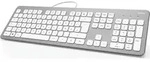 Hama KC-700, Volle Gr&ouml;&szlig;e (100%), Kabelgebunden, USB, QWERTZ, Silber - Silber