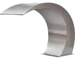 vidaXL Garten-Wasserfall Pool-Font&auml;ne Edelstahl 45x30x60 cm - Silber