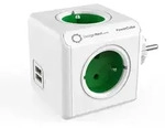 PowerCube Original USB Ladeger&auml;t, Steckdosenw&uuml;rfel und Reiseadapter, Gr&uuml;n -