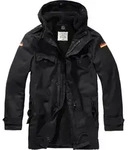 Brandit BW Parka Flag Jacke, schwarz, 2XL - Schwarz - XXL