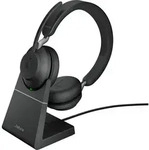Jabra Evolve2 65 UC Stereo Headset, On-Ear, Bluetooth, kabellos, USB-A - Schwarz