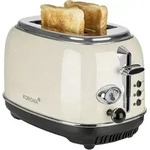 Korona 21666 Toaster | 2 Scheiben | Creme | R&ouml;stgrad-Anzeige | auftauen | r&ouml;sten 