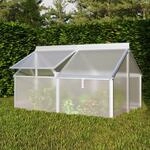 Vitavia Fr&uuml;hbeet "Gaia Jumbo" aluminium blank Fr&uuml;hbeet (119 x 83 x 72 cm) 4...