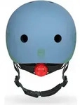 Scoot & Ride 96322, Helm mit offenem Visier, Hartschalenbau - Hellblau