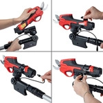 ONVAYA&reg; Elektrische Gartenschere mit Teleskopstiel | Astschere | Strauchschere...