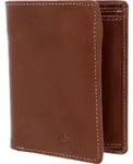 Esquire Geldb&ouml;rse Leder Herren Portemonnaie Geldbeutel cognac braun 9 Kartenf&auml;cher