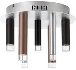 BRILLIANT Deckenleuchte, 7-flammig Cembalo braun IP20 30 Watt dimmbar LED integriert