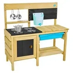 TP Toys Holz Matschk&uuml;che Murmeltier Deluxe Natur 136x40x96 cm - Braun