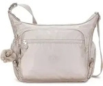 Kipling Gabbie Mittelgro&szlig;e Crossbody Tasche K22621 Metallic Glow - Silber