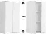 mokebo&reg; Mehrzweckschrank 60 cm Breite 'Der Schlanke', schmaler Aktenschrank oder