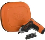 Black + Decker 3,6V Akku-Schrauber 1,5Ah, 5,5Nm, Schnellladeger&auml;t, Aufbewahrungsbox