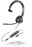 Poly Headset Blackwire C3315-M monaural USB-C & 3,5 mm - Schwarz