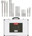 STIER SDS-Plus Bohrer & Mei&szlig;elsatz, 17-tlg Set im Metallkoffer, SDS-Plus