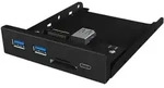 IB-HUB1417-i3 (schwarz, 1x USB Type-C, 2x USB Type-A, Kartenleser) - Schwarz