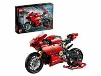 LEGO 42107 Technic Ducati Panigale V4 R Motorrad-Modell, Supermotorrad-Schaustück