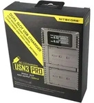 NITECORE USN3 PRO Universal-Ladeger&auml;t, f&Atilde;1/4r bis zu 2 Akkus - Schwarz
