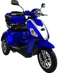 Rolektro E-Trike 25 V.3 Blau - 25 km/h - Lithium-Akku 60V-30AH - 1000W - Reichweite