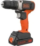 Black & Decker BCD001C1-QW, Handbohrmaschine, Ohne Schl&uuml;ssel, Schwarz, Rot, 1 cm,