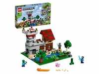 LEGO 21161 Minecraft Die Crafting-Box 3.0 2-in-1 Set Schloss oder Farm mit...