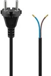 Goobay Universal Staubsauger Anschlusskabel; 10 m, Schwarz, Konturenstecker...