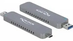 DeLOCK 42616, SSD-Geh&auml;use, M.2, M.2, 10 Gbit/s, USB Anschluss, Silber