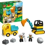 LEGO DUPLO Bagger und Laster Spielzeug mit Baufahrzeug f&uuml;r Kleinkinder ab 2 Jahren
