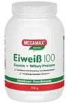 MEGAMAX Nutrition Eiwei&szlig; 100 Pulver Himbeer-Geschmack, 750 g Pulver