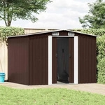 vidaXL 47031, vidaXL Ger&auml;teschuppen Braun 257x205x178 cm Stahl