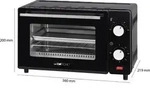 Clatronic Minibackofen | 8 Liter Backraum | Ober- und Unterhitze | 60 Minuten-Timer