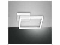 Fabas Luce LED Deckenleuchte Bard einfach in weiß 22W 1980lm 150x150mm