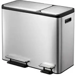 EKO - EcoCasa Recycler Treteimer 15+15+15 Liter - Stainless steel Plastic - Matt