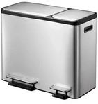 EKO - EcoCasa Recycler Treteimer 30+15 Liter - Stainless steel Plastic - Matt