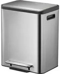 EKO - EcoCasa Treteimer 30 Liter - Stainless steel Plastic - Matt Edelstahl - Silber