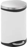Shell Bin 10 Liter, EKO - Wei&szlig;, Matt Edelstahl - Wei&szlig;/Silber