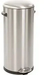 EKO - Belle Deluxe Treteimer 30 Liter - Stainless steel Plastic - Matt Edelstahl -