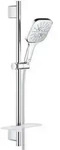 GROHE Rainshower SmartActive 130 Cube, 1,75 m, Wand, G1/2 - Silber