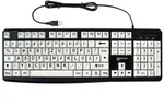 Geemarc KBSV3_WH_GE Tastatur mit gro&aacute;en Tasten und extra gro&aacute;er Schrift (Schwarz